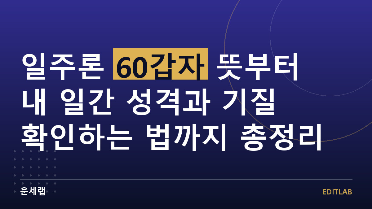 일주론 60갑자