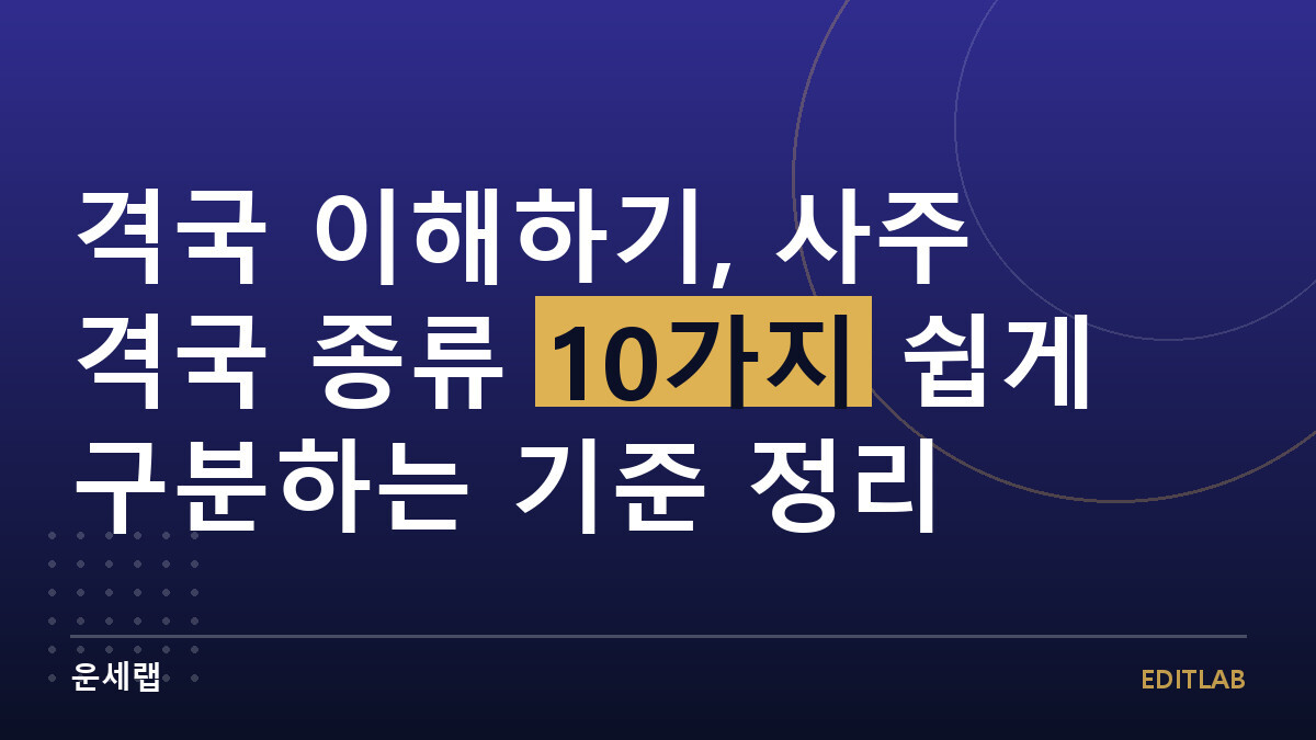 격국 이해하기