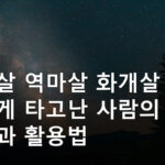 도화살 역마살 화개살