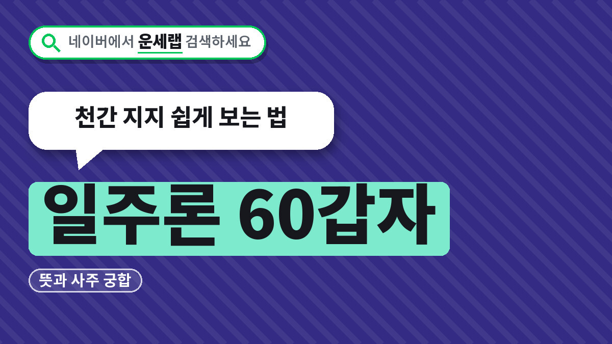 일주론 60갑자